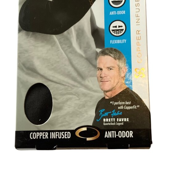 Copper Fit Compression Elbow Sleeve Large Unisex Copper Infused Anti-Odor Fabric - Picture 3 of 8